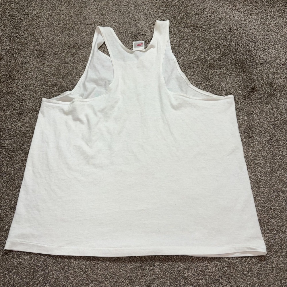 Vintage Nike Shirt Mens XL White Nuclear Surf Graphic Tank Top USA 80s 90s - Picture 6 of 6